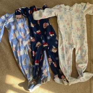 Carter's White and Blue Kids Pajama Set